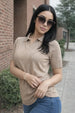 Elite Diamond Beige Regular Fit Flatknit Premium Polo T-Shirt