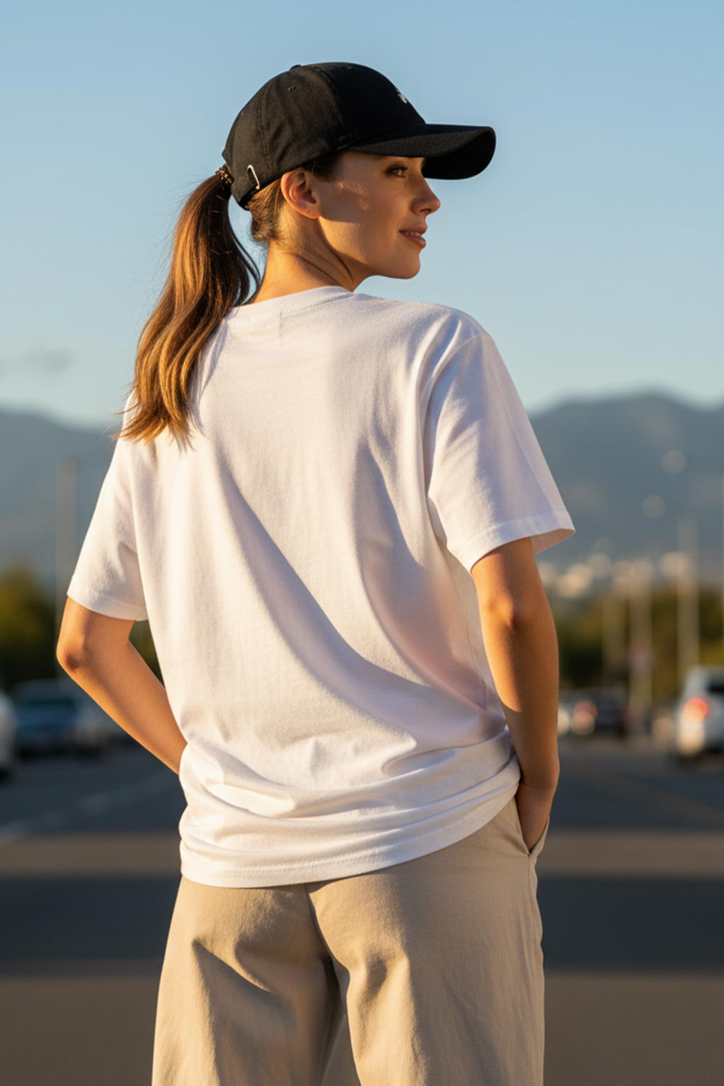 You Loved  White Graphic Printed Oversized T-Shirt