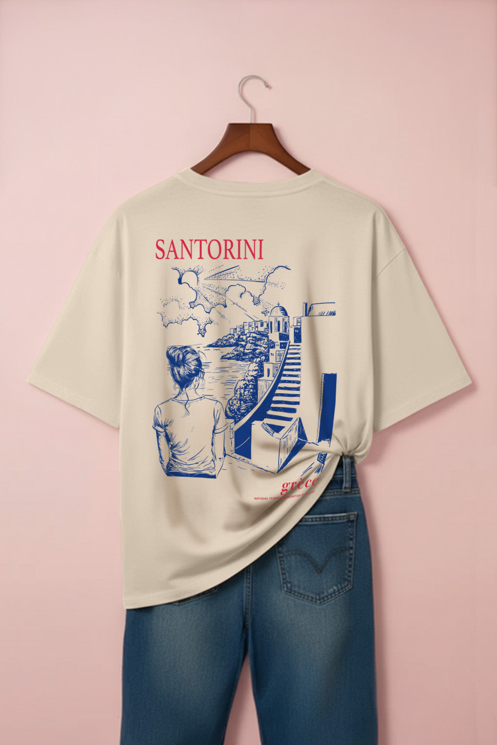 Grece Swanwhite Plus Size Printed T-shirt