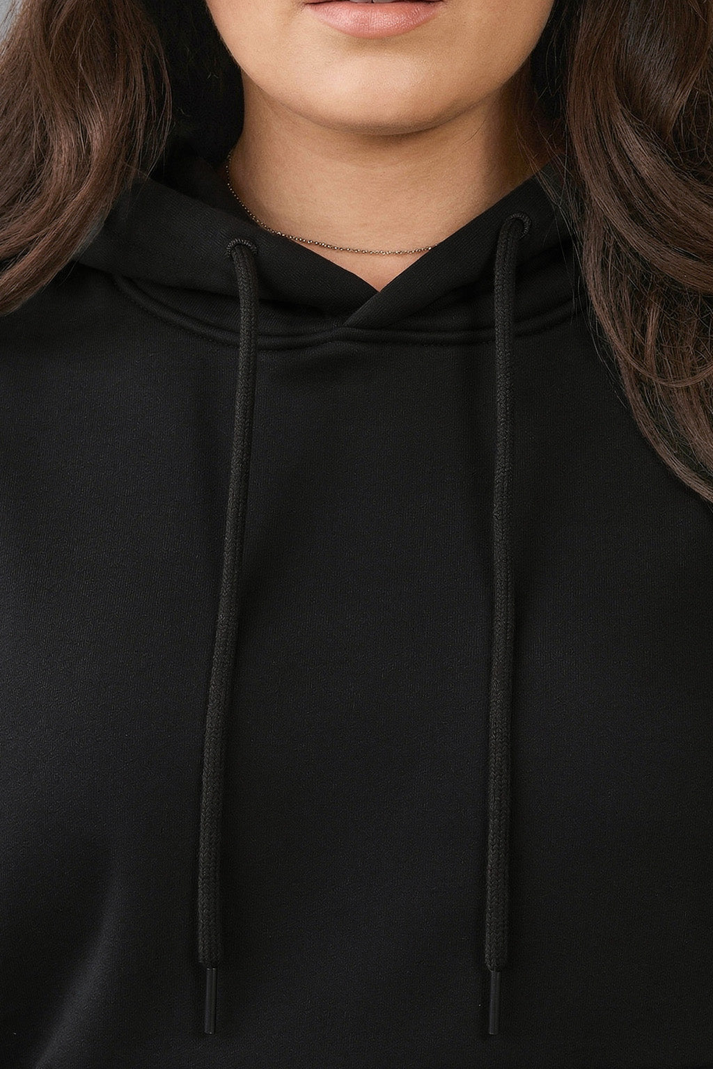 BLACK PLUS SIZE HOODIE