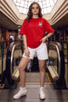 Game Over Red Oversized Fit Graphic T-Shirt