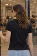 Crabby Black Printed Regular Fit T-Shirt
