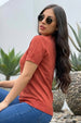 Elite Diamond Orange Regular Fit Flatknit Premium Polo T-Shirt