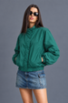 STAND COLLAR GREEN JACKET