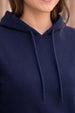Navy Plain Spun Regular Fit Hoodie