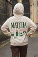 Matcha Marshmallow Oversized Printed Hoodie