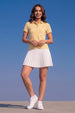 Light Yellow Plain Cotton Regular Slim Fit Polo T-Shirt