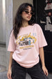 Street Race Rose Water Oversized Graphic T-Shirt