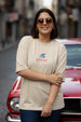 Grece Swanwhite Plus Size Printed T-shirt