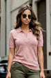 Elite Diamond Peach Regular Fit Flatknit Premium Polo T-Shirt
