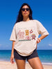 Pasta Swanwhite Oversized Graphic T-Shirt