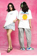 Vitamin D White Graphic Printed Oversized T-Shirt