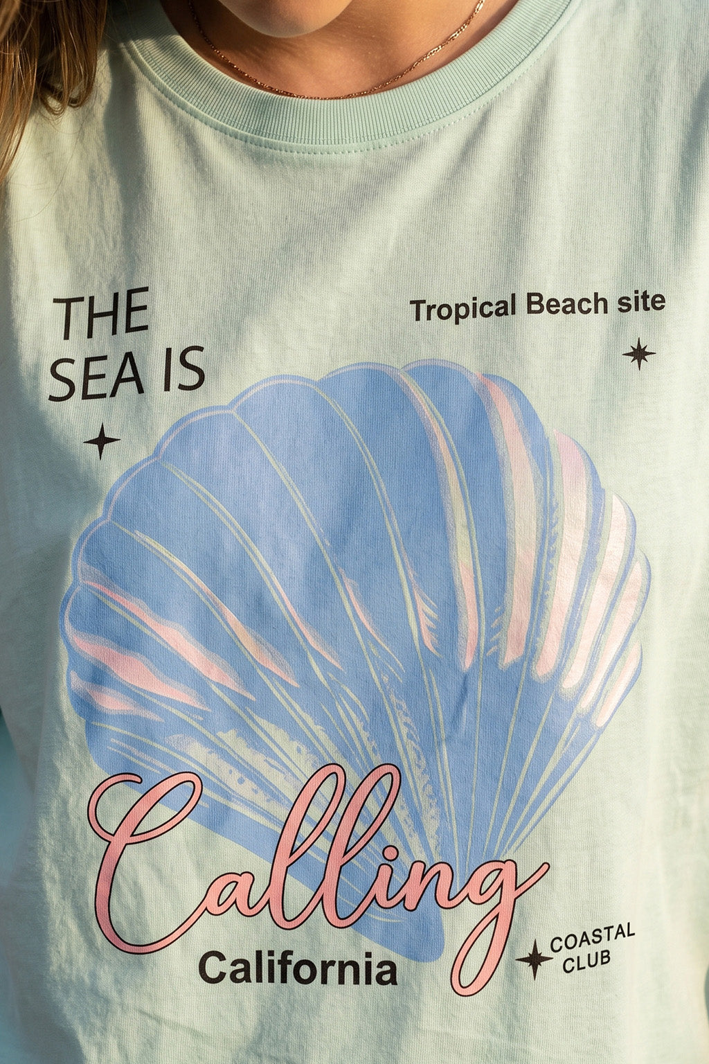 Sea Calling Aleowash Oversized Graphic Printed T-Shirt