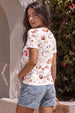 Coffee White Regular Fit Graphic T-Shirt