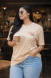 Rose Club Swanwhite Plus Size Printed T-shirt