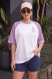 Teddy Lilac Oversized Graphic T-Shirt