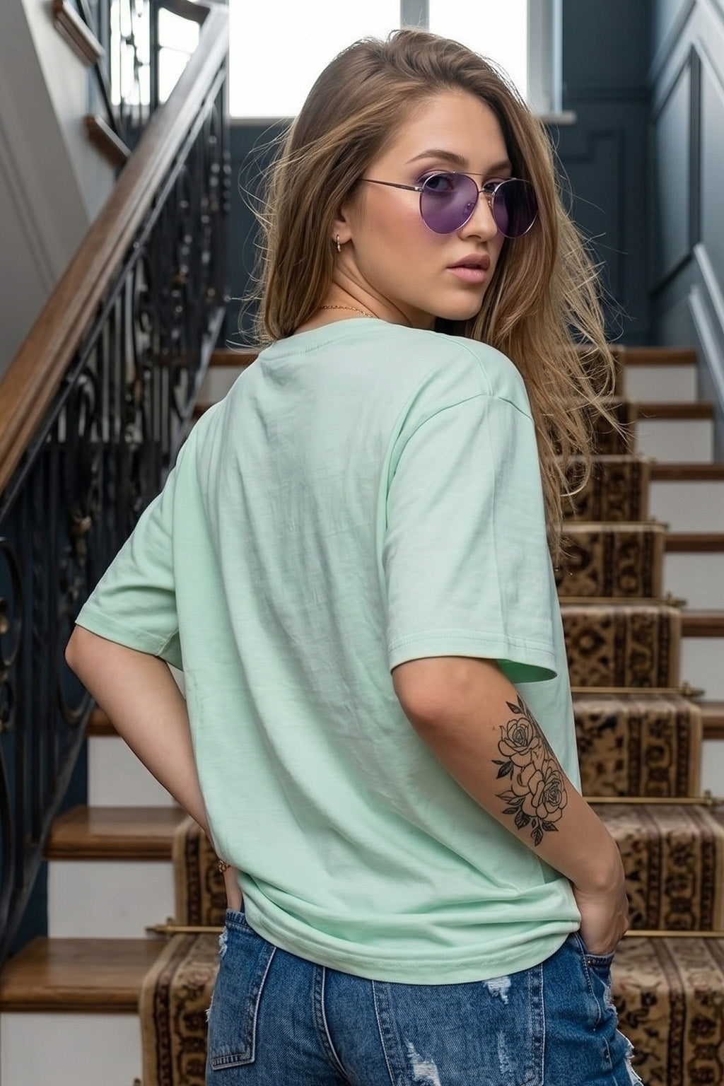 Sea Calling Aleowash Oversized Graphic Printed T-Shirt