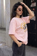 Street Race Rose Water Oversized Graphic T-Shirt