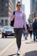 Plain Lilac Regular Fit Hoodie