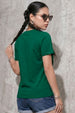 Crab Green Printed Regular Fit T-Shirt