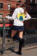 Sassy White Graphic Back Printed Regular Fit Hoodie
