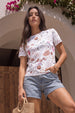Coffee White Regular Fit Graphic T-Shirt