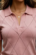 Elite Diamond Peach Regular Fit Flatknit Premium Polo T-Shirt