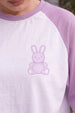 Teddy Lilac Oversized Graphic T-Shirt