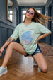 Sea Calling Aleowash Oversized Graphic Printed T-Shirt