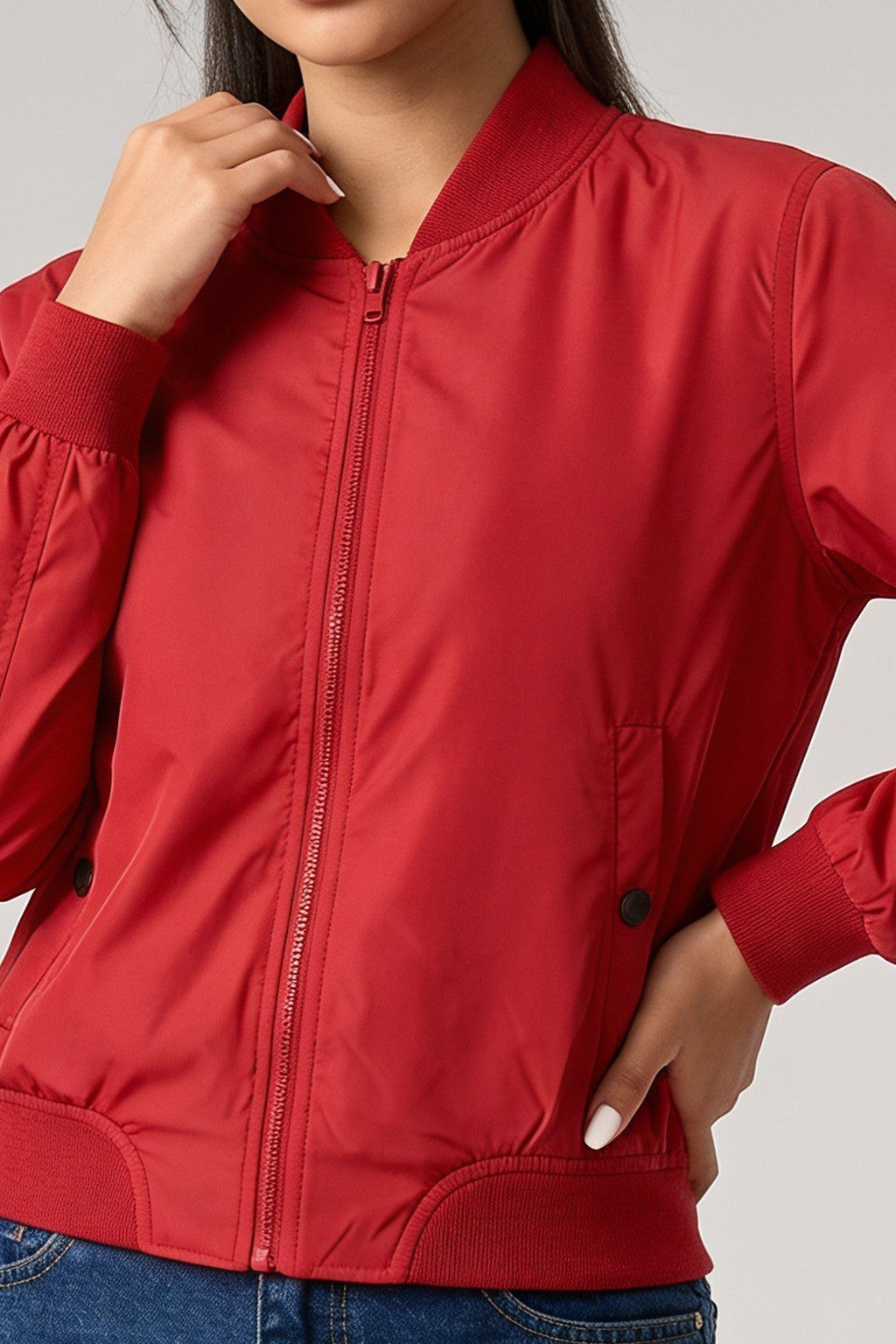 EVERYDAY RED BOMBER JACKET