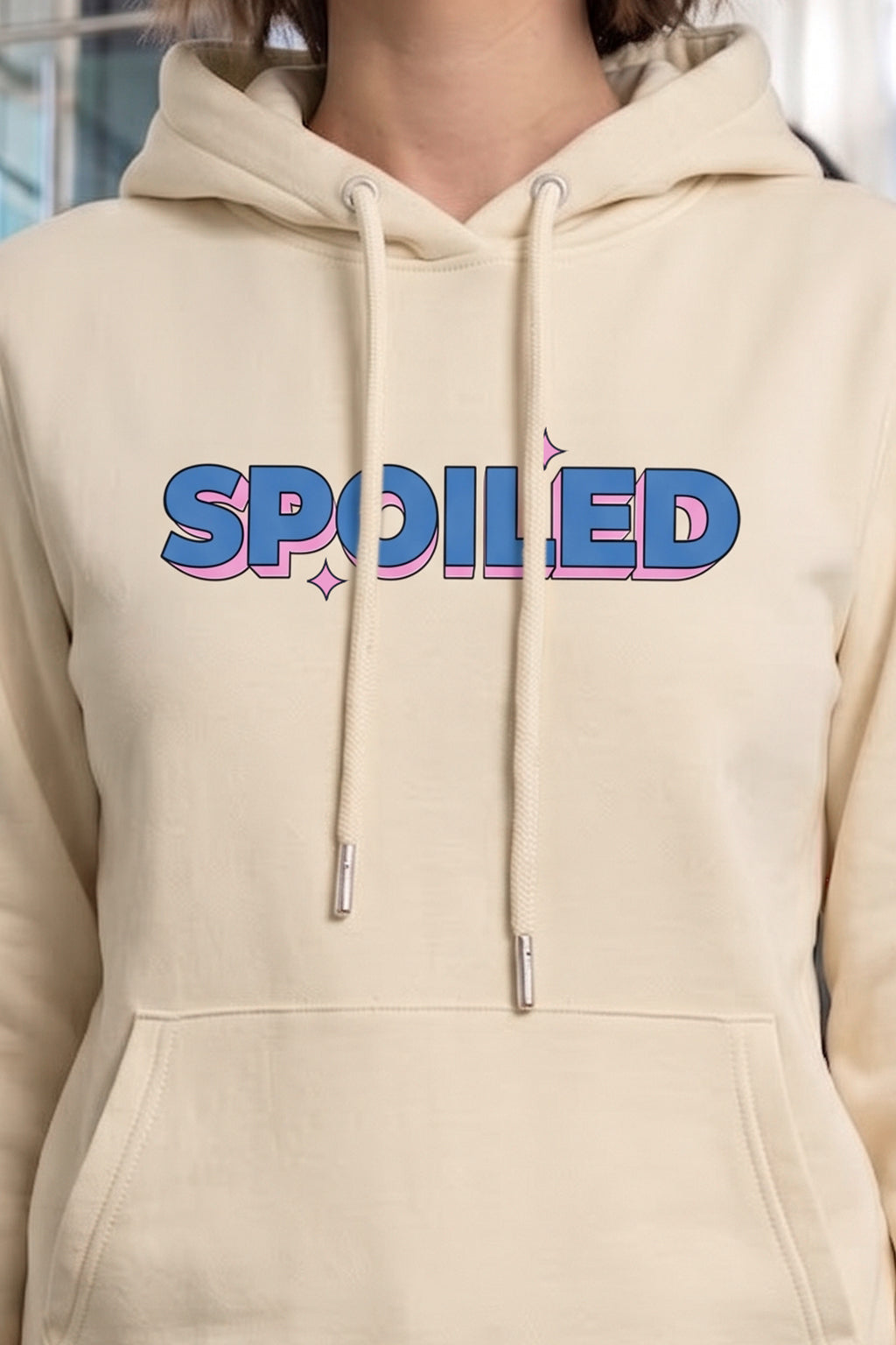 Spoiled Marshmallow Regular Fit Printed Hoodie