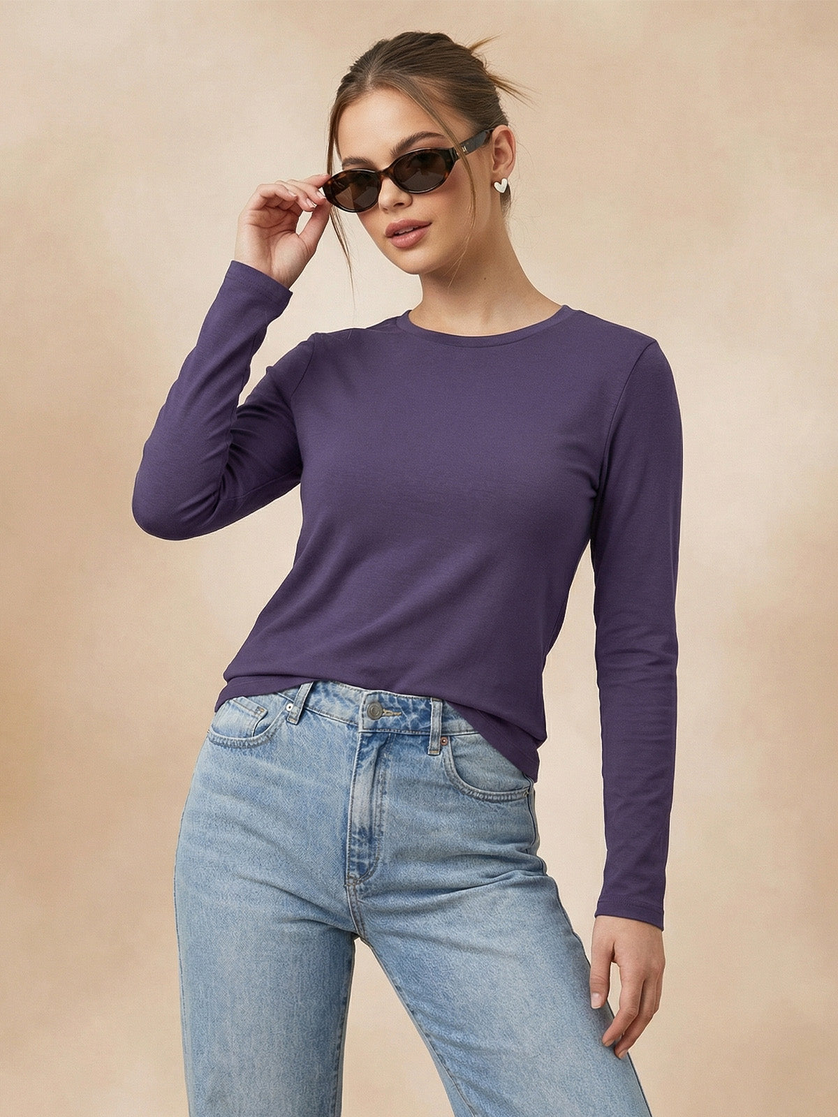 Future Dusk Plain Full Sleeve Regular Fit T-Shirt