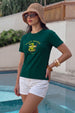 Surf Mates Green Printed Regular Fit T-Shirt