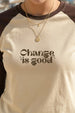 Change Is Good Raglan Printed Full Sleeve Regular Fit T-Shirt