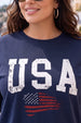 USA Navy Plus Size Printed T-shirt