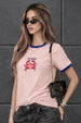 Oh Crab  Rosewater Printed Regular Fit T-Shirt
