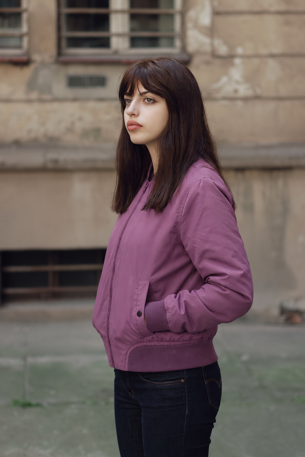 EVERYDAY BLACK CURRENT BOMBER JACKET