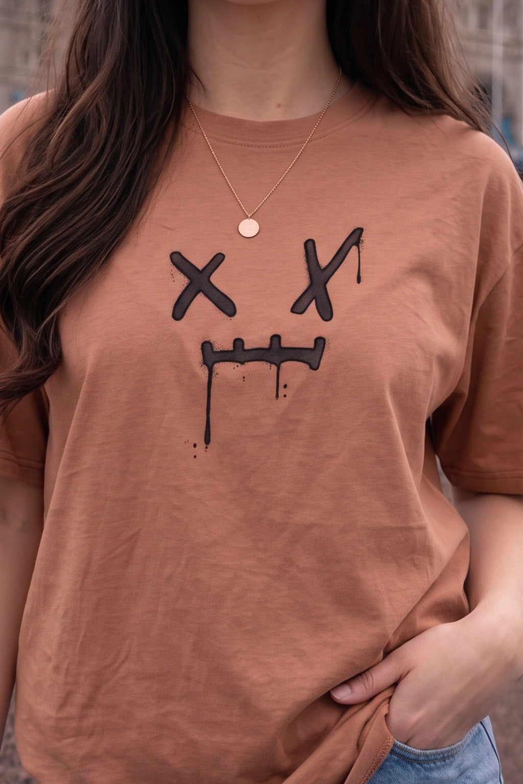 I Hate Everyone Cork Oversized Graphic T-Shirt
