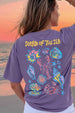 Sound Of Sea Future Dusk Oversized Printed T-Shirt