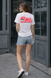 Cherry Bomb White Printed Regular Fit T-Shirt