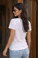 Crazy Sunday White Printed Regular Fit T-Shirt