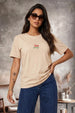 Slow Living  Swanwhite Regular Fit Printed T-shirt