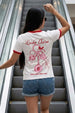 Lucky Charm White Printed Regular Fit T-Shirt
