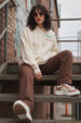 Matcha Marshmallow Oversized Printed Hoodie