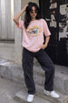 Street Race Rose Water Oversized Graphic T-Shirt