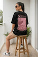 Pizza Black Oversized Graphic T-Shirt