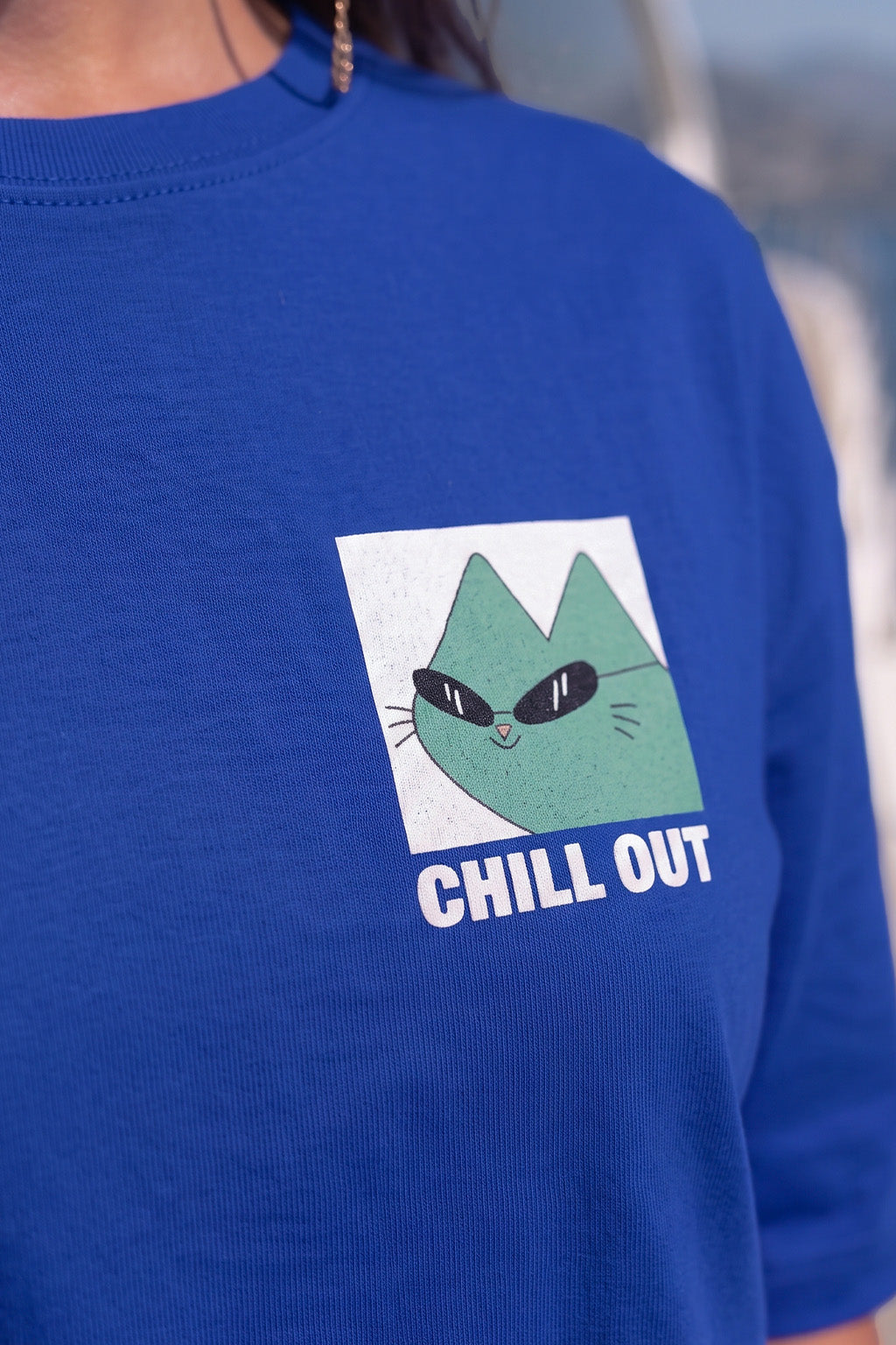Chill Out Oversized Fit Graphic T-Shirt
