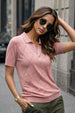 Elite Diamond Peach Regular Fit Flatknit Premium Polo T-Shirt