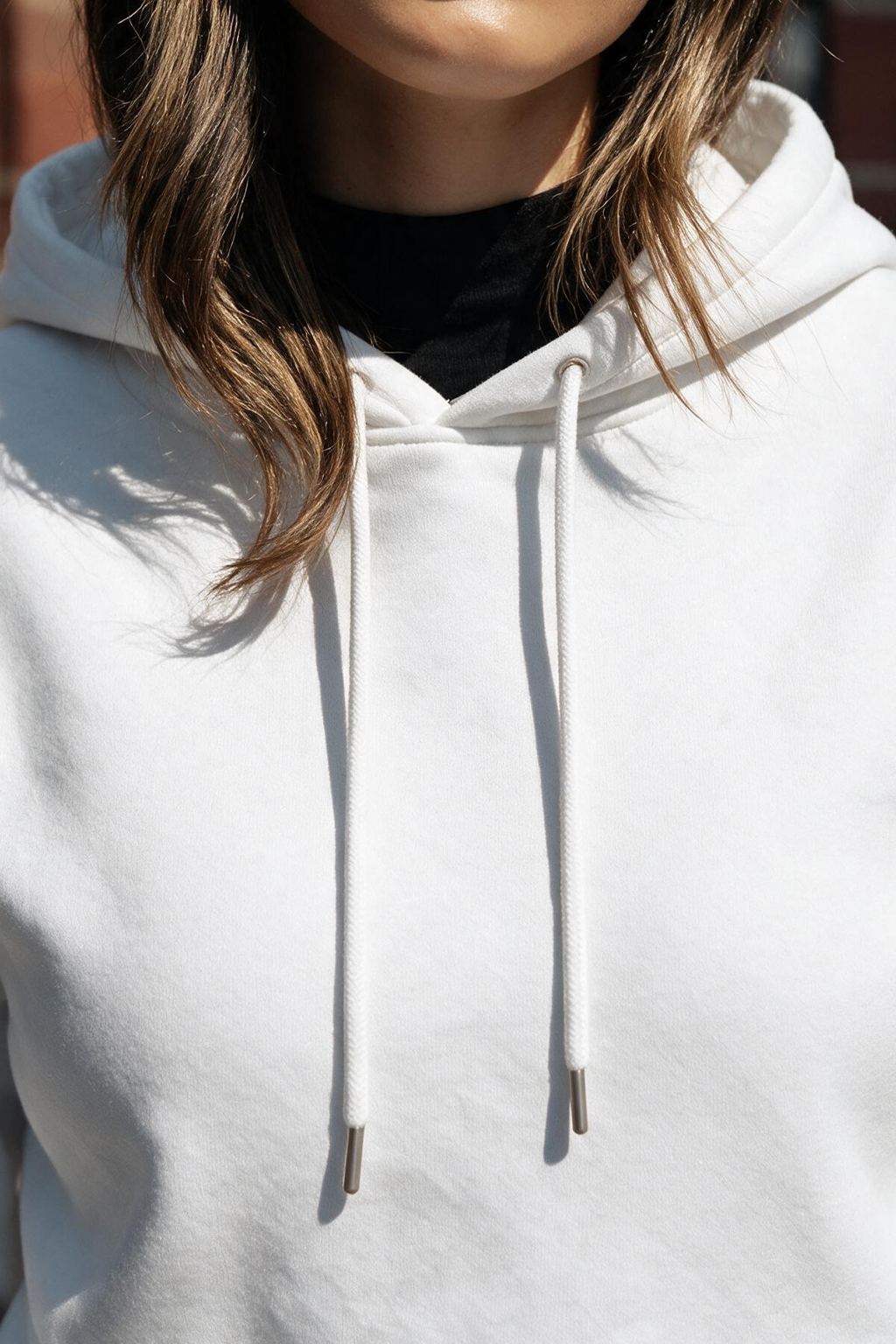 Sassy White Graphic Back Printed Regular Fit Hoodie