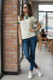 Classic Contrast Collar Marshmallow Regular Fit Premium Pique Lycra Polo T-Shirt